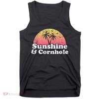 Cornhole Sunshine And Cornhole Tank Top thumb 0