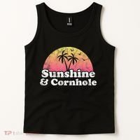 Cornhole Sunshine And Cornhole Tank Top thumb 2
