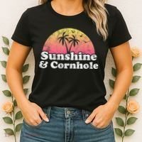 Cornhole Sunshine And Cornhole Women's T-Shirt thumb 2