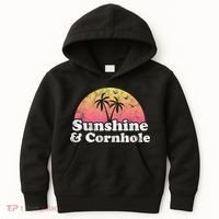 Cornhole Sunshine And Cornhole Kids Hoodie thumb 0