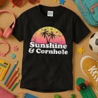 Cornhole Sunshine And Cornhole Kids T-Shirt thumb 3