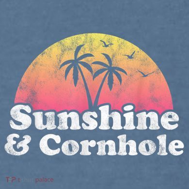 Cornhole Sunshine And Cornhole Garment-Dyed Sweatshirt