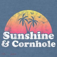 Cornhole Sunshine And Cornhole Garment-Dyed Sweatshirt thumb 2