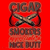 Cigar Smokers Appreciate A Nice Butt Santa Hat thumb 1