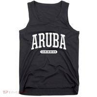 College Style Aruba Caribbean Souvenir Tank Top thumb 0