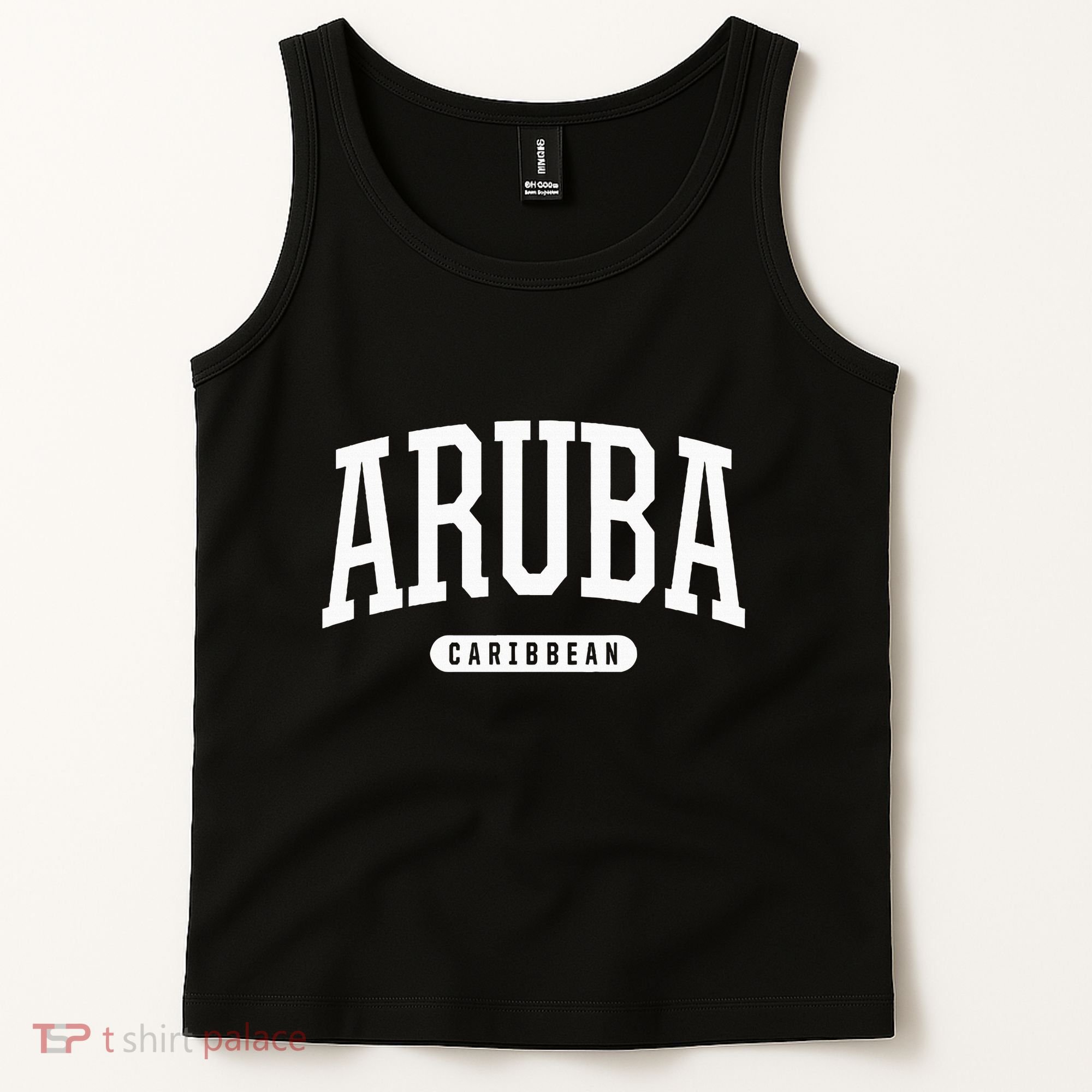 College Style Aruba Caribbean Souvenir Tank Top