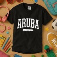 College Style Aruba Caribbean Souvenir Kids T-Shirt thumb 3
