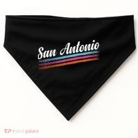 Classic San Antonio Throwback Retro Sports Fan USA-Made Doggie Bandana thumb 0