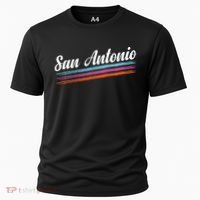Classic San Antonio Throwback Retro Sports Fan Cooling Performance Crew T-Shirt thumb 0
