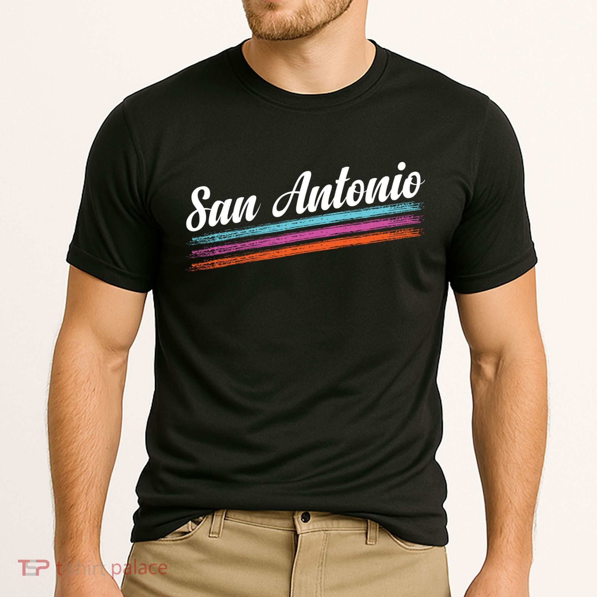 Classic San Antonio Throwback Retro Sports Fan Cooling Performance Crew T-Shirt