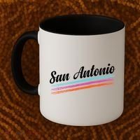 Classic San Antonio Throwback Retro Sports Fan Coffee Mug thumb 2