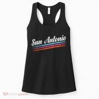 Classic San Antonio Throwback Retro Sports Fan Women's Tank Top thumb 0