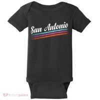 Classic San Antonio Throwback Retro Sports Fan Baby Bodysuit thumb 0
