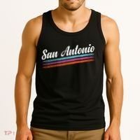 Classic San Antonio Throwback Retro Sports Fan Tank Top thumb 3