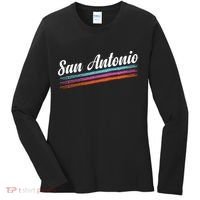 Classic San Antonio Throwback Retro Sports Fan Women's Long Sleeve Shirt thumb 0