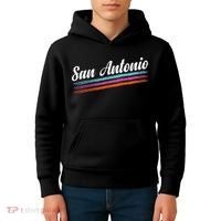 Classic San Antonio Throwback Retro Sports Fan Kids Hoodie thumb 4