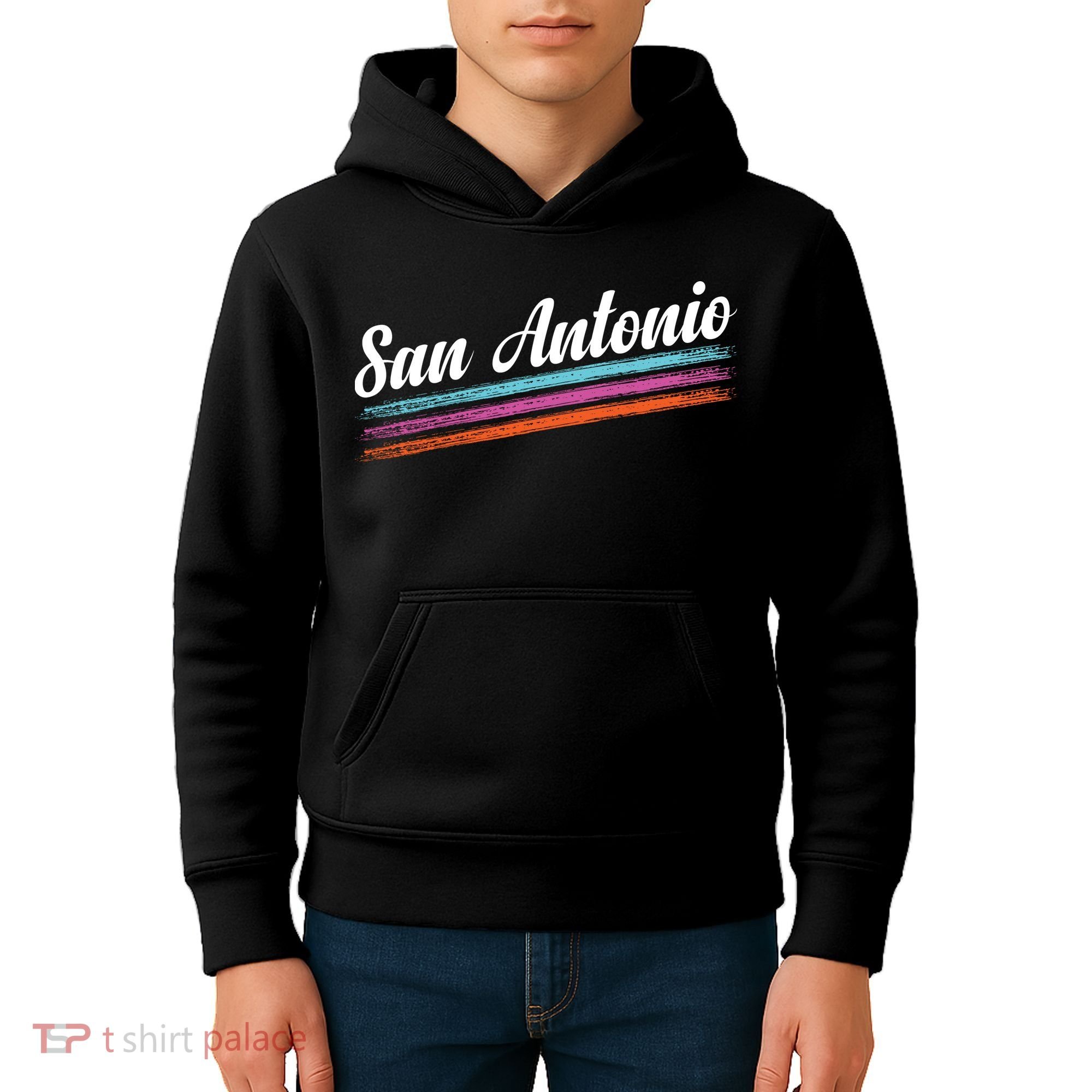 Classic San Antonio Throwback Retro Sports Fan Kids Hoodie