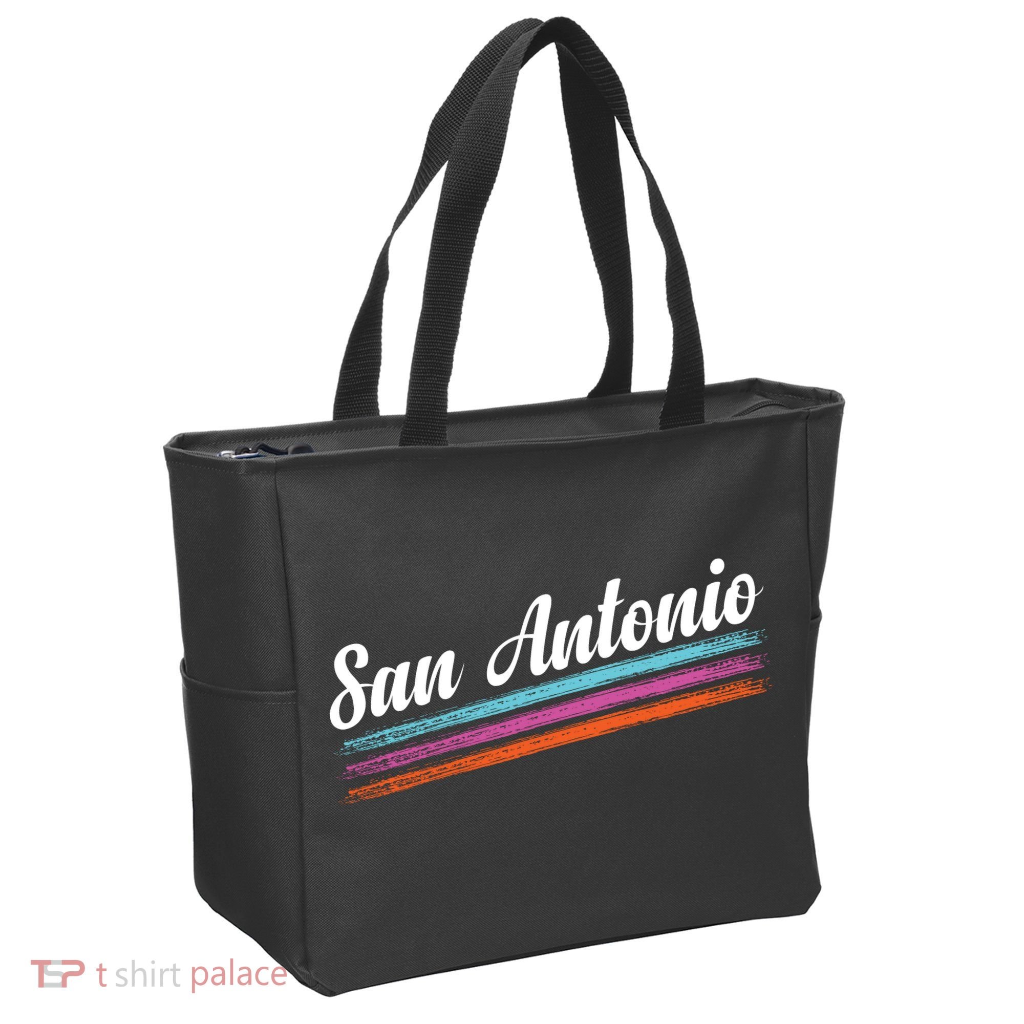 Classic San Antonio Throwback Retro Sports Fan Tote Bag