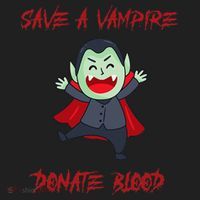 Cute Save A Vampire Donate Blood Vampire Halloween Women's Sweatshirt thumb 2