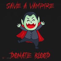 Cute Save A Vampire Donate Blood Vampire Halloween Backpack thumb 2