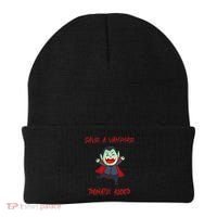 Cute Save A Vampire Donate Blood Vampire Halloween Beanie thumb 0