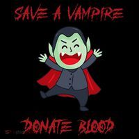 Cute Save A Vampire Donate Blood Vampire Halloween Pajama Set thumb 2