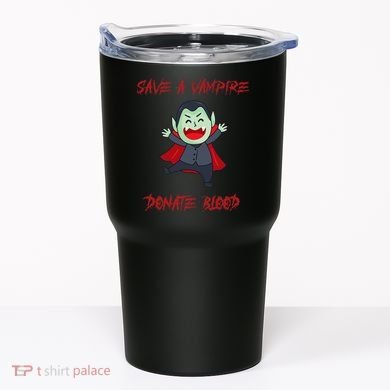 Cute Save A Vampire Donate Blood Vampire Halloween Tumbler