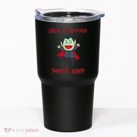 Cute Save A Vampire Donate Blood Vampire Halloween Tumbler thumb 0