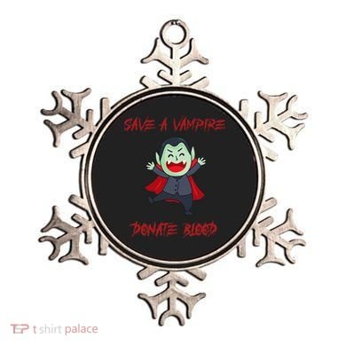 Cute Save A Vampire Donate Blood Vampire Halloween Ornament