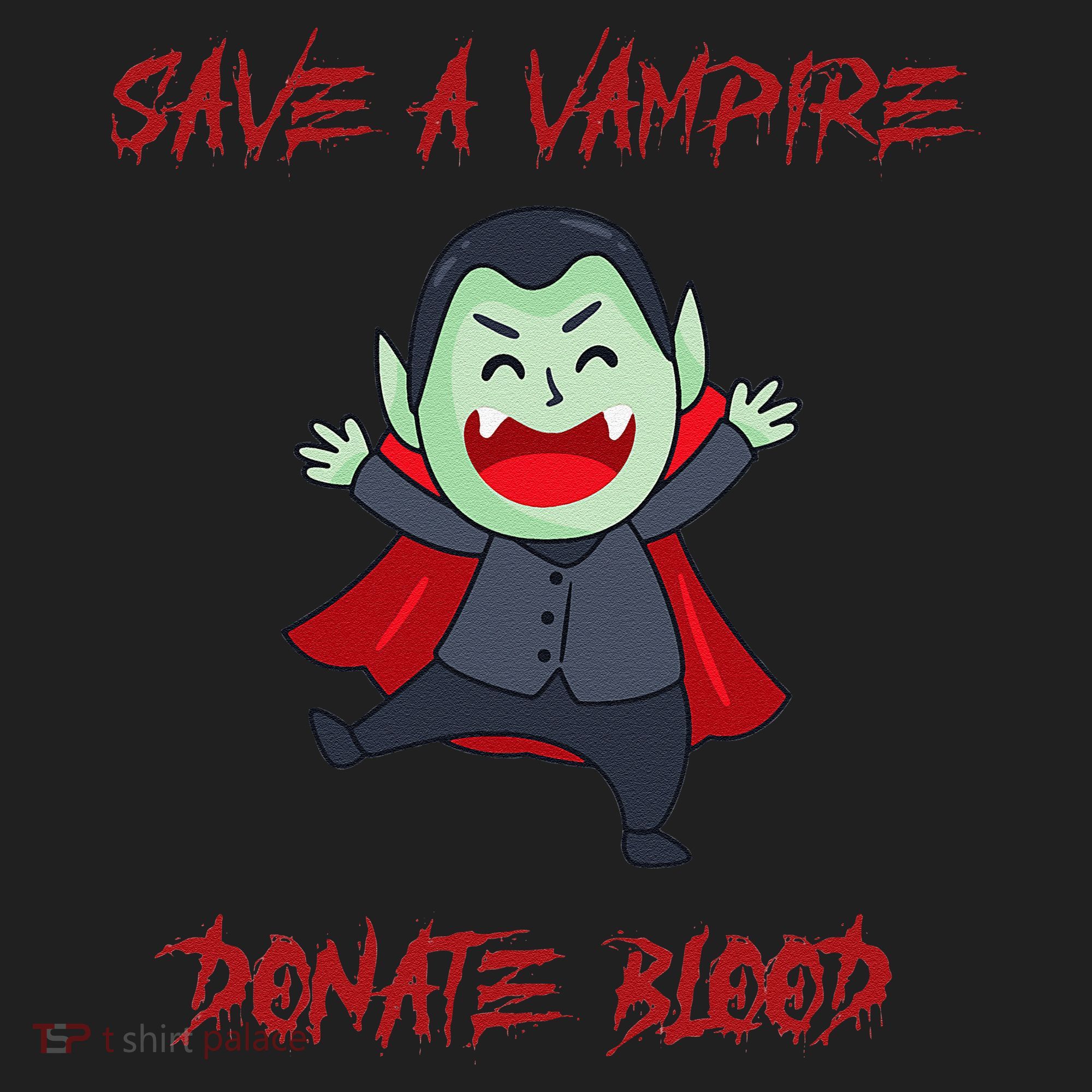Cute Save A Vampire Donate Blood Vampire Halloween Golf Towel