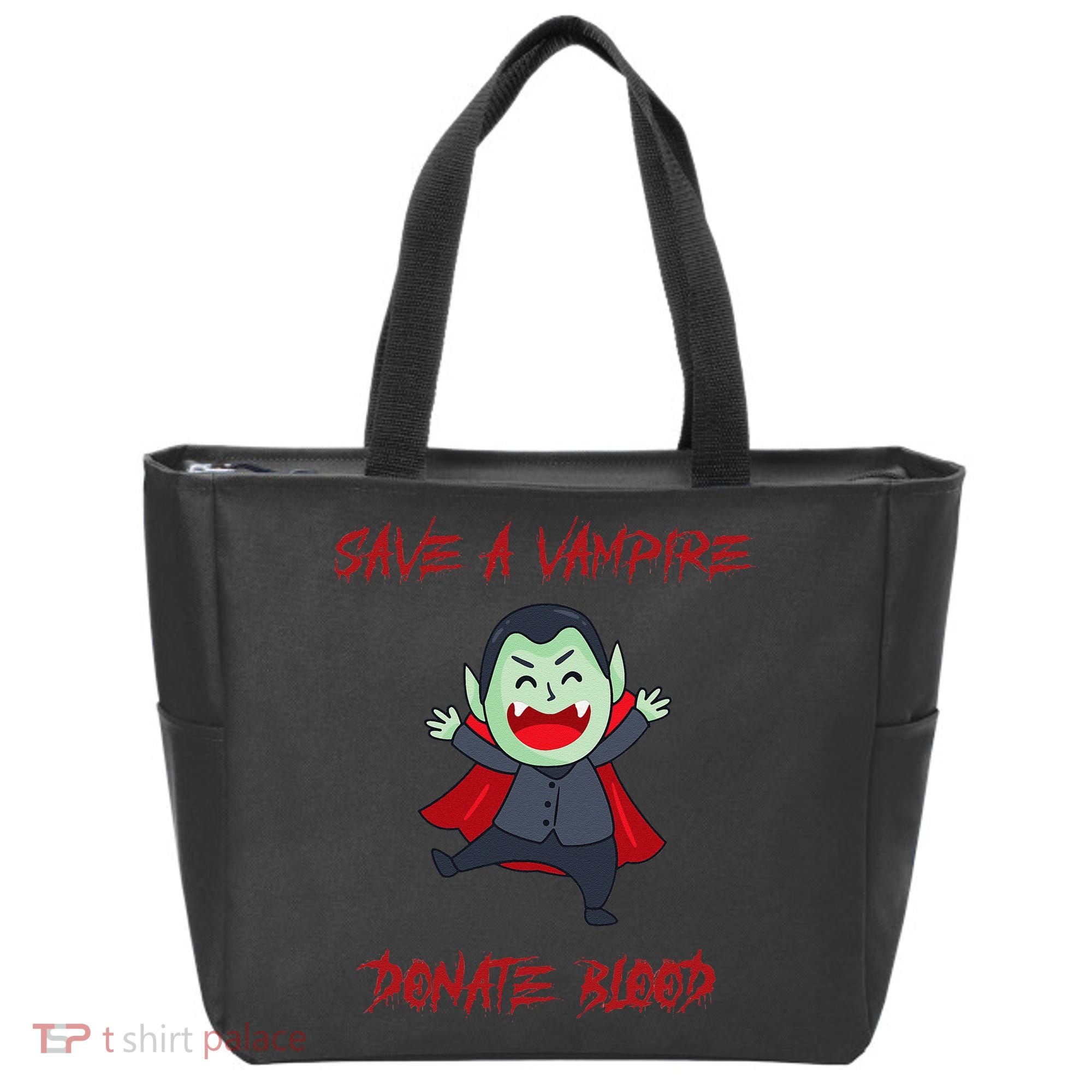 Cute Save A Vampire Donate Blood Vampire Halloween Tote Bag