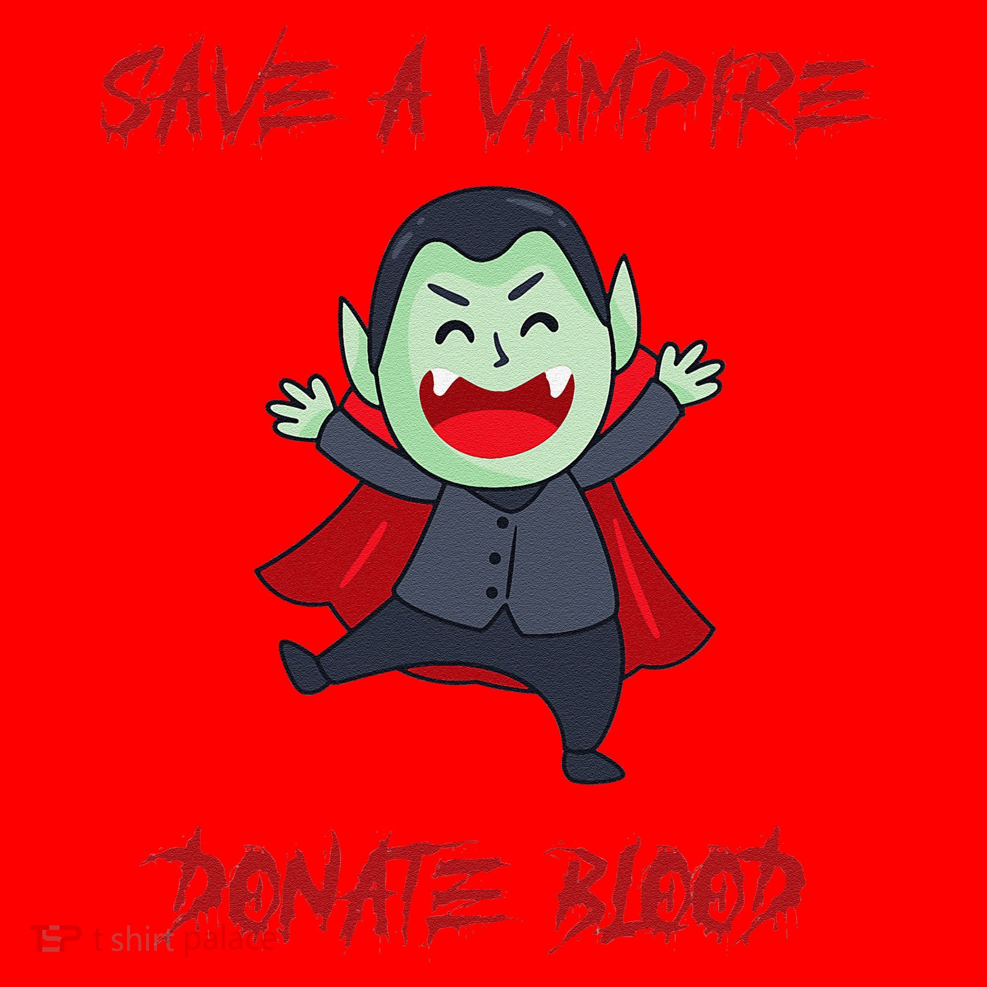 Cute Save A Vampire Donate Blood Vampire Halloween Santa Hat
