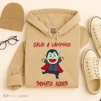 Cute Save A Vampire Donate Blood Vampire Halloween Hoodie thumb 4