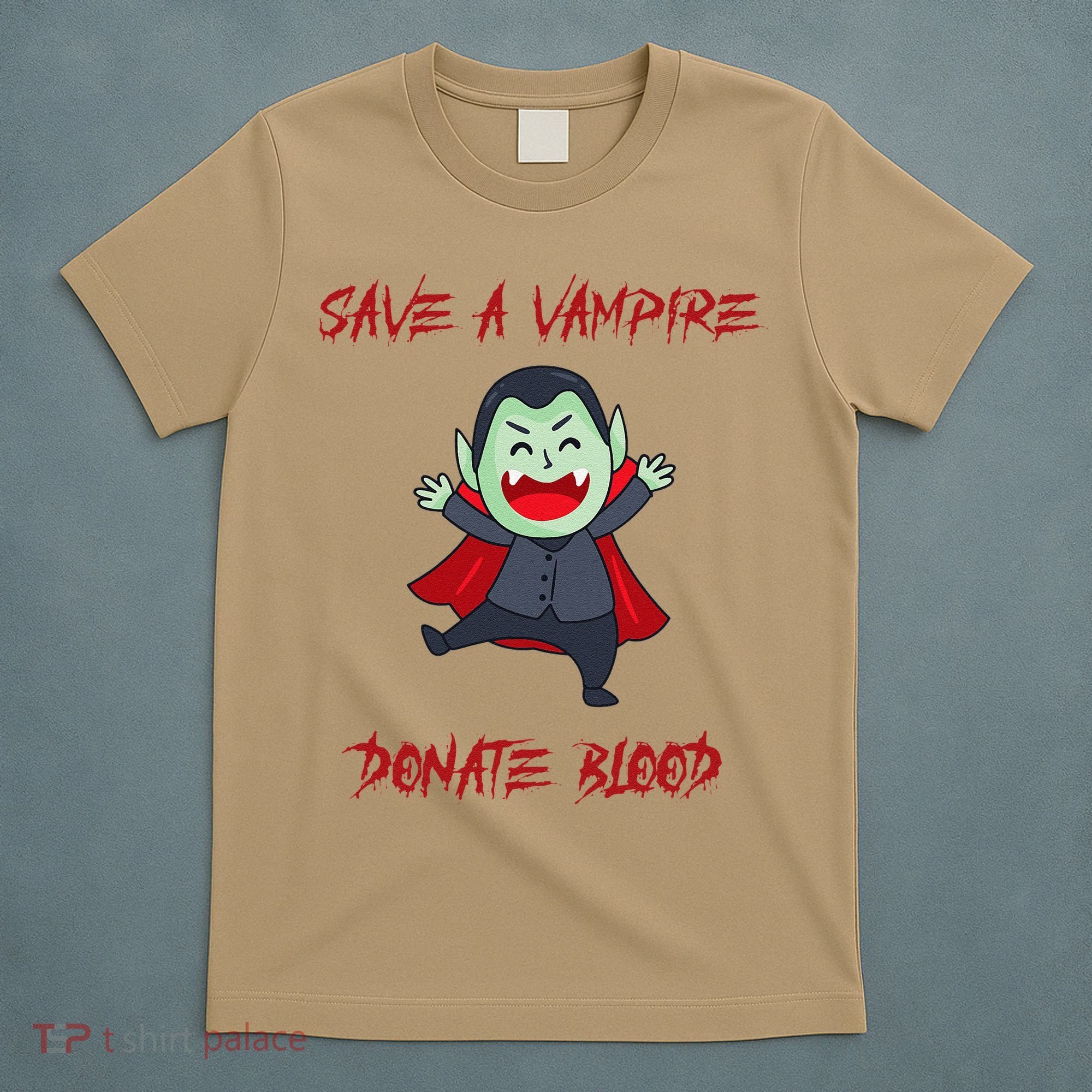 Cute Save A Vampire Donate Blood Vampire Halloween T-Shirt