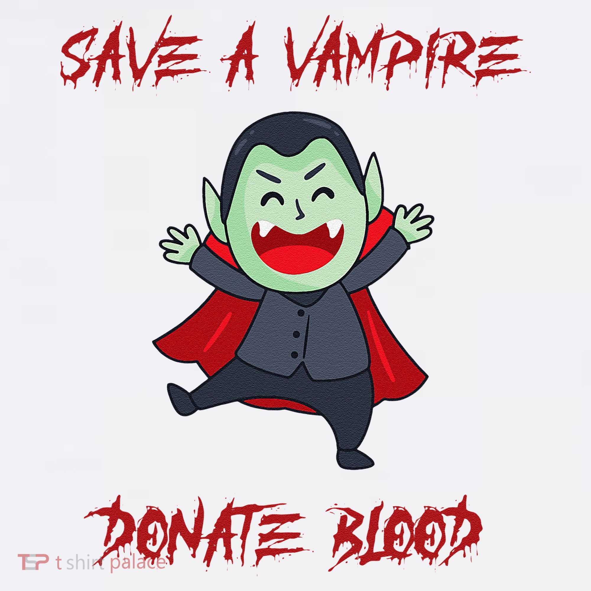 Cute Save A Vampire Donate Blood Vampire Halloween Garment-Dyed Sweatshirt