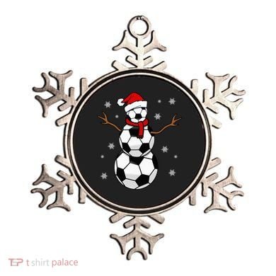 Christmas Soccer Ball Winter Snowman Ornament