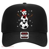 Christmas Soccer Ball Winter Snowman Hat thumb 0