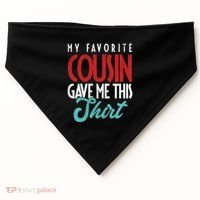 Cousin Sister Brother Uncle Aunt Niece Nephew Gift USA-Made Doggie Bandana thumb 0