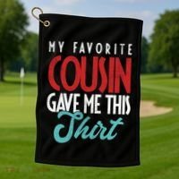 Cousin Sister Brother Uncle Aunt Niece Nephew Gift Golf Towel thumb 1