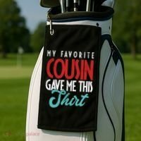 Cousin Sister Brother Uncle Aunt Niece Nephew Gift Golf Towel thumb 2