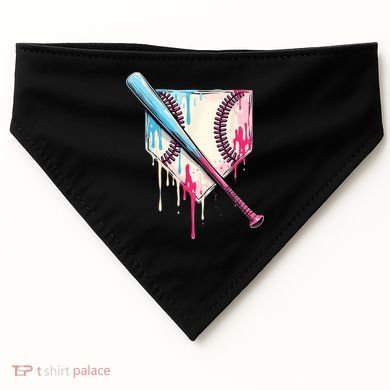 Cool Sport Baseballhome Plate Drip With Sprinkles Drip USA-Made Doggie Bandana