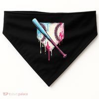 Cool Sport Baseballhome Plate Drip With Sprinkles Drip USA-Made Doggie Bandana thumb 0