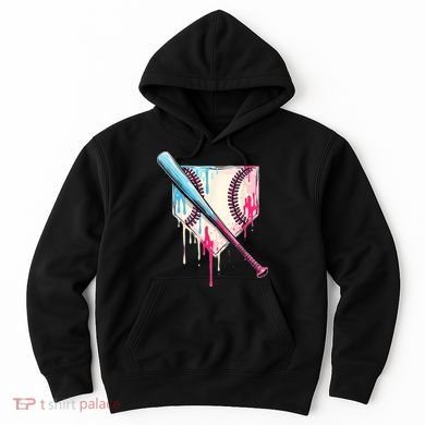 Cool Sport Baseballhome Plate Drip With Sprinkles Drip Hoodie