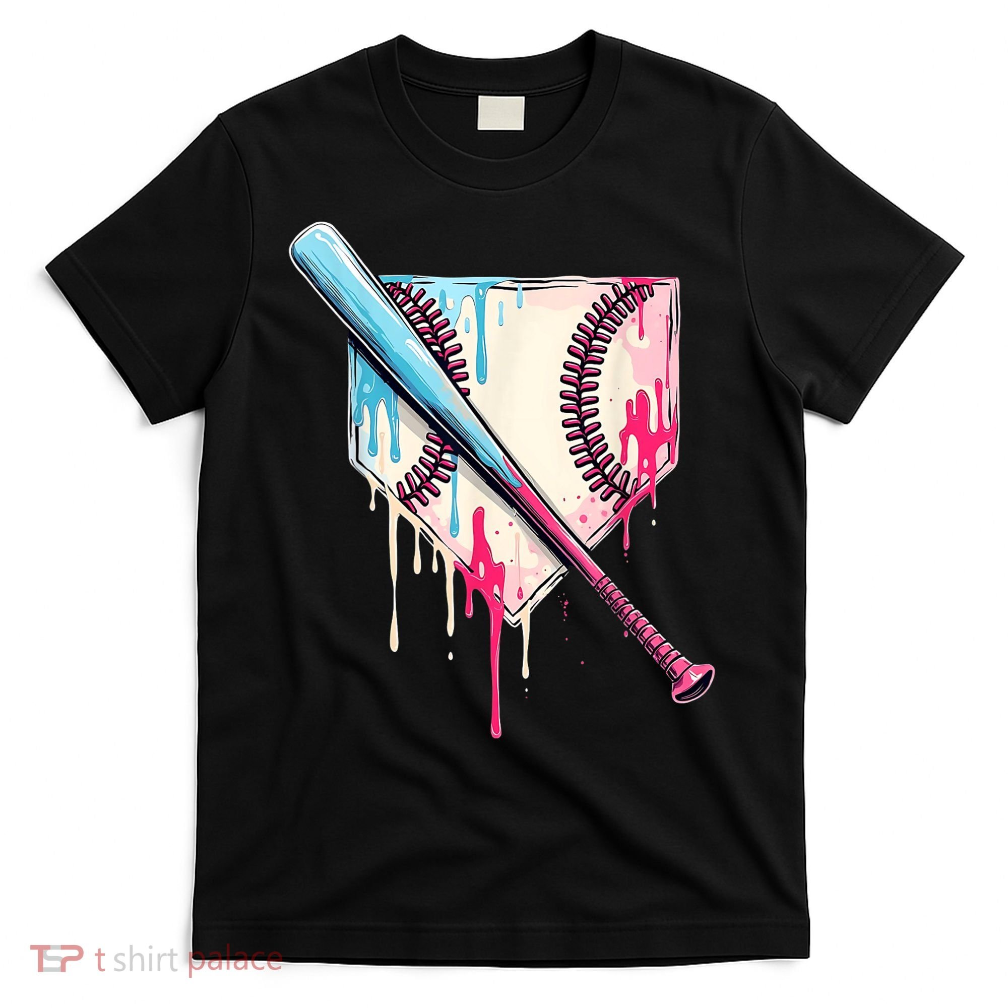 Cool Sport Baseballhome Plate Drip With Sprinkles Drip T-Shirt