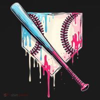 Cool Sport Baseballhome Plate Drip With Sprinkles Drip Backpack thumb 2