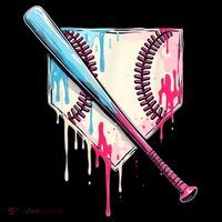 Cool Sport Baseballhome Plate Drip With Sprinkles Drip Women's Hoodie thumb 2