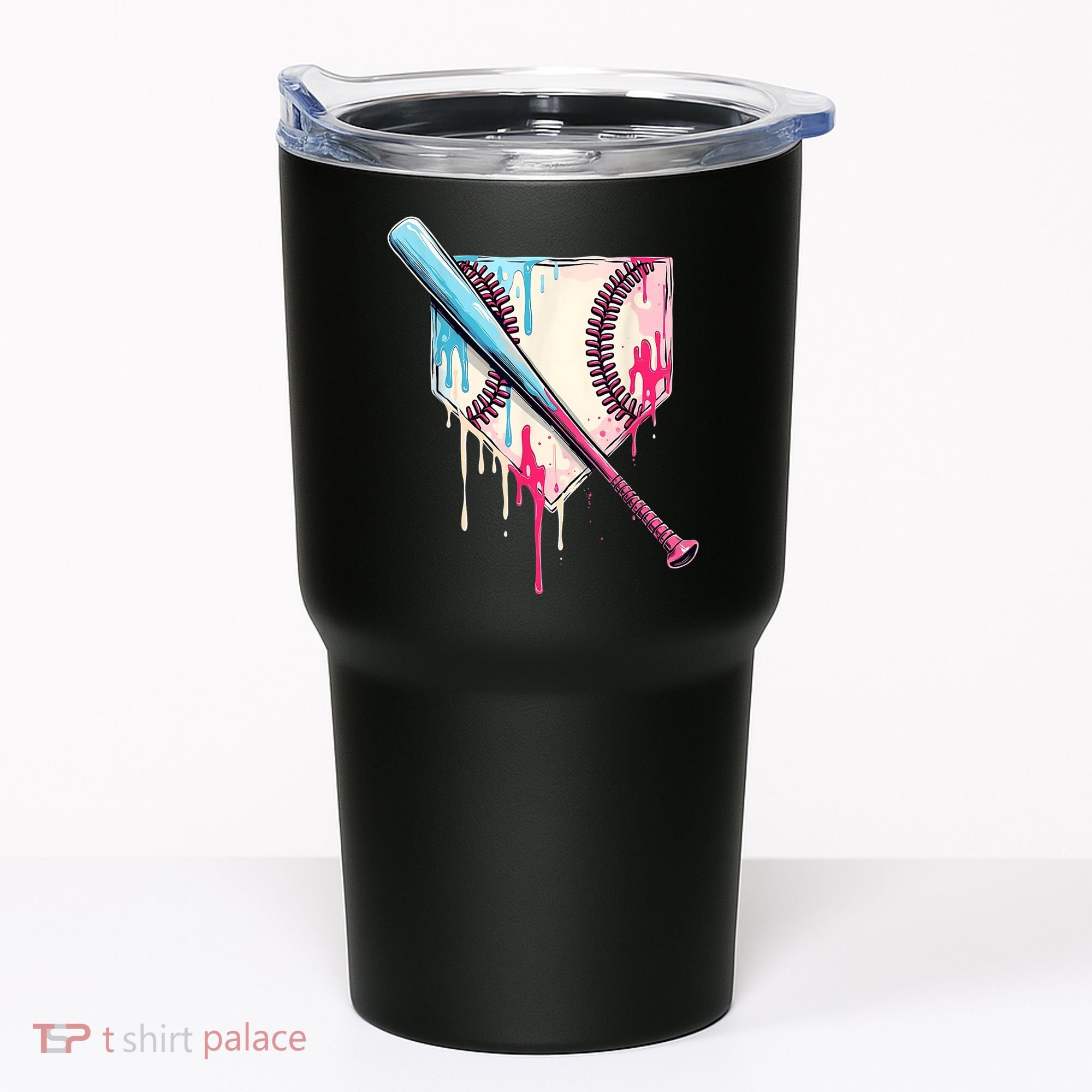 Cool Sport Baseballhome Plate Drip With Sprinkles Drip Tumbler