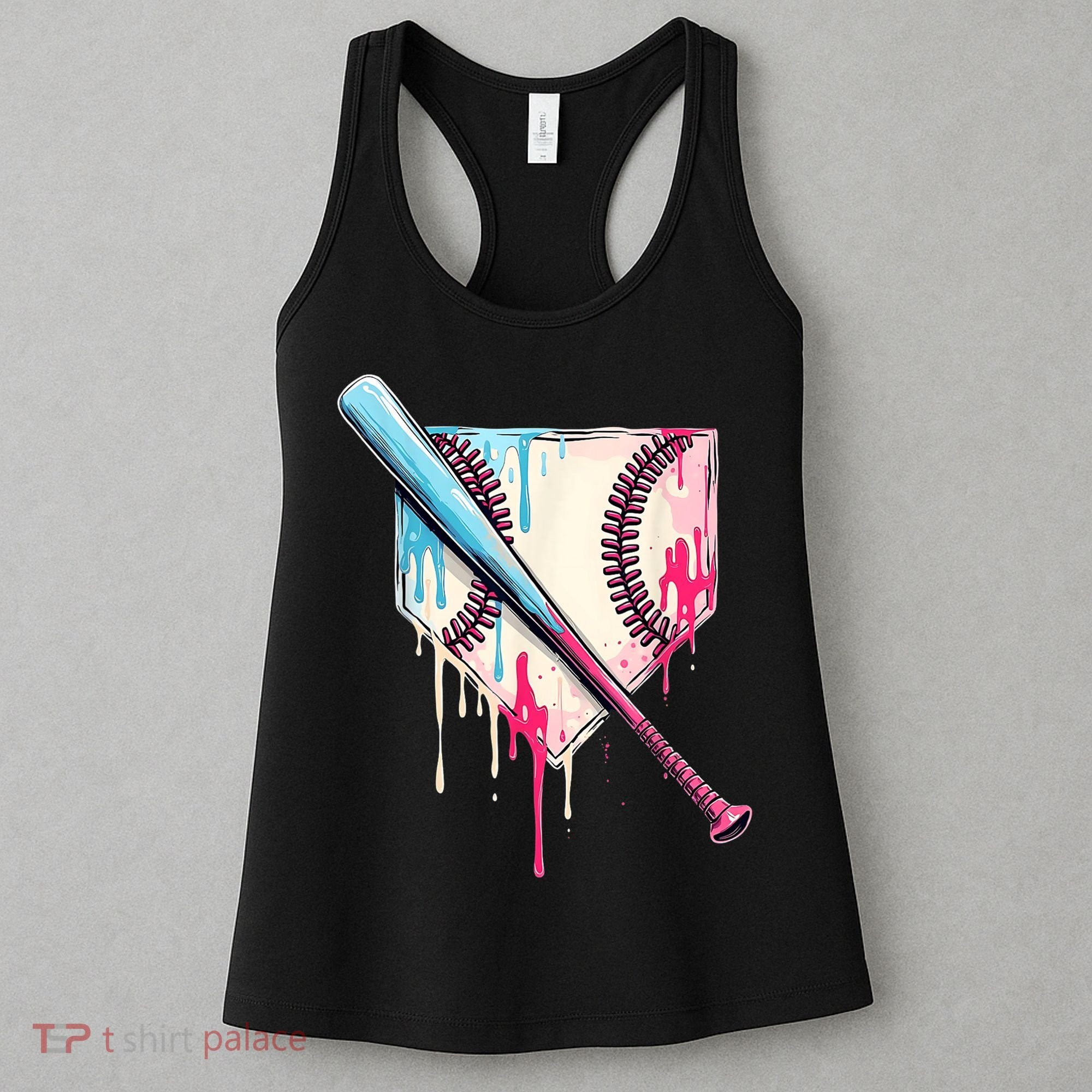 Cool Sport Baseballhome Plate Drip With Sprinkles Drip Women's Tank Top