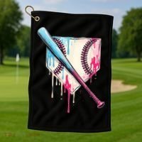 Cool Sport Baseballhome Plate Drip With Sprinkles Drip Golf Towel thumb 1