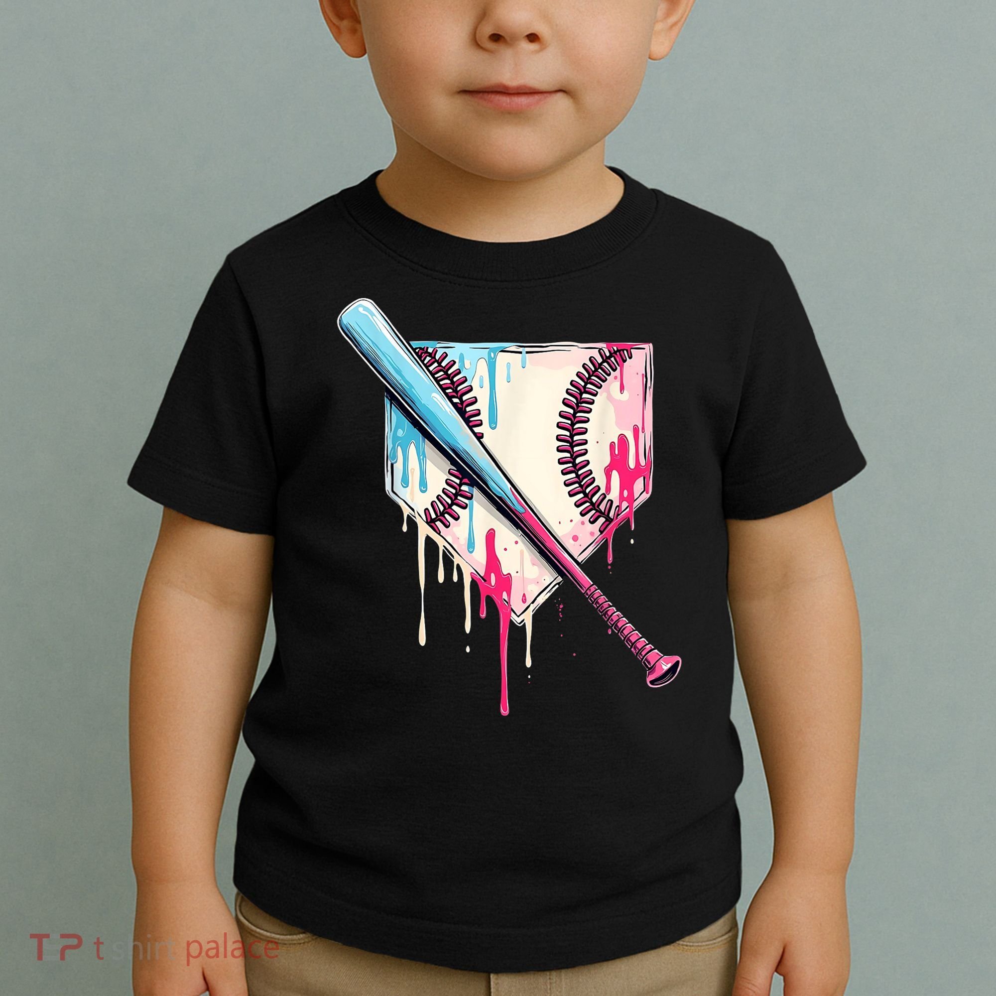 Cool Sport Baseballhome Plate Drip With Sprinkles Drip Toddler T-Shirt